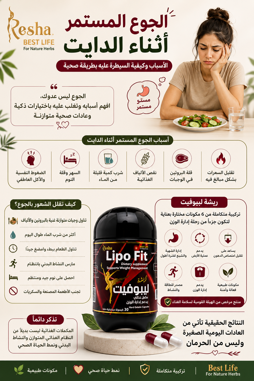الجوع المستمر أثناء الدايت | الأسباب وكيفية السيطرة عليه