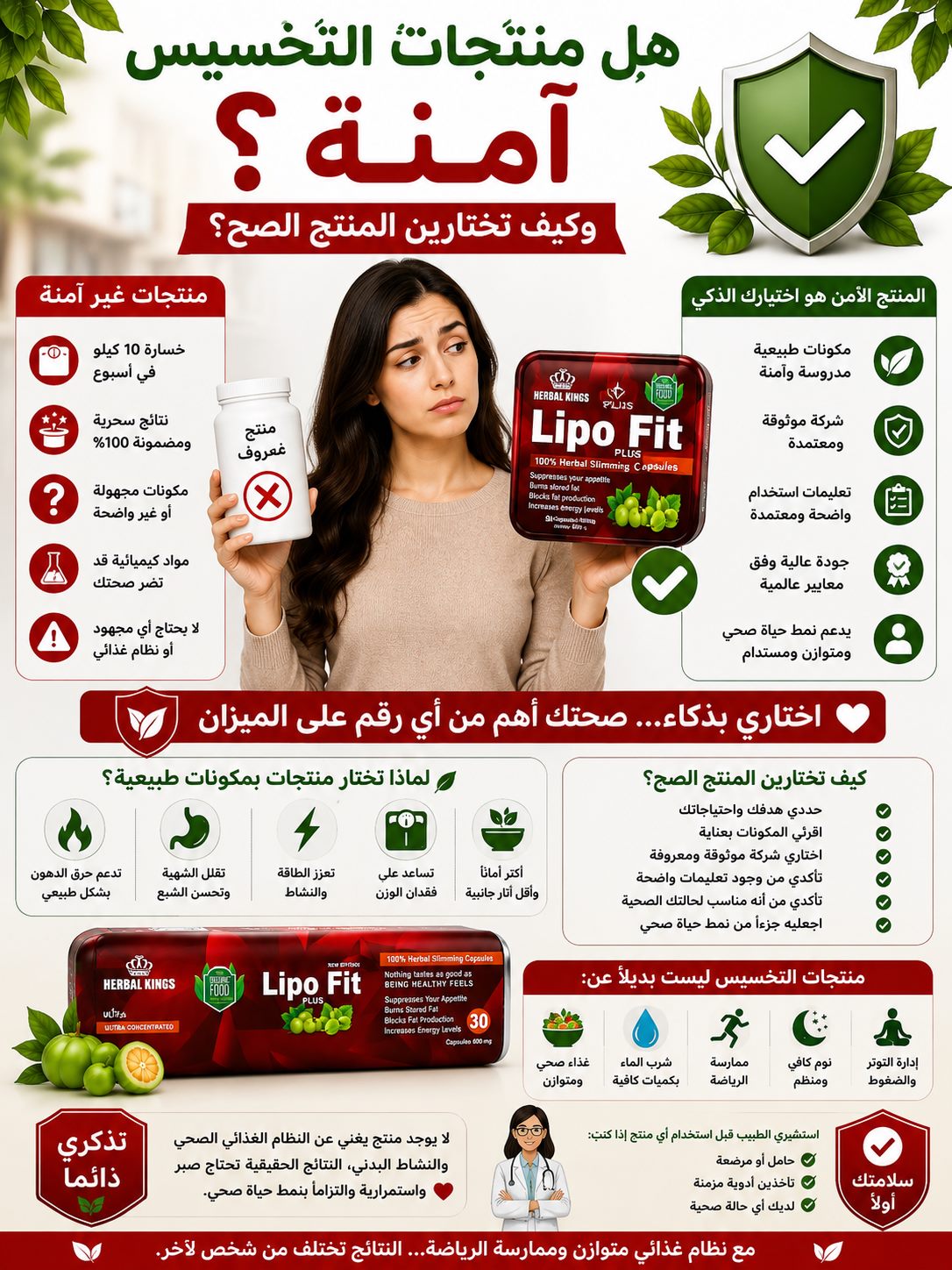هل منتجات التخسيس آمنة؟ وكيف تختارين المنتج الصح؟