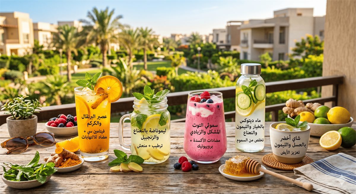 مشروبات لتعزيز المناعة في فصل الصيف … ودعم مثالي مع Lipo Fit PLUS لصحة وطاقة أفضل
