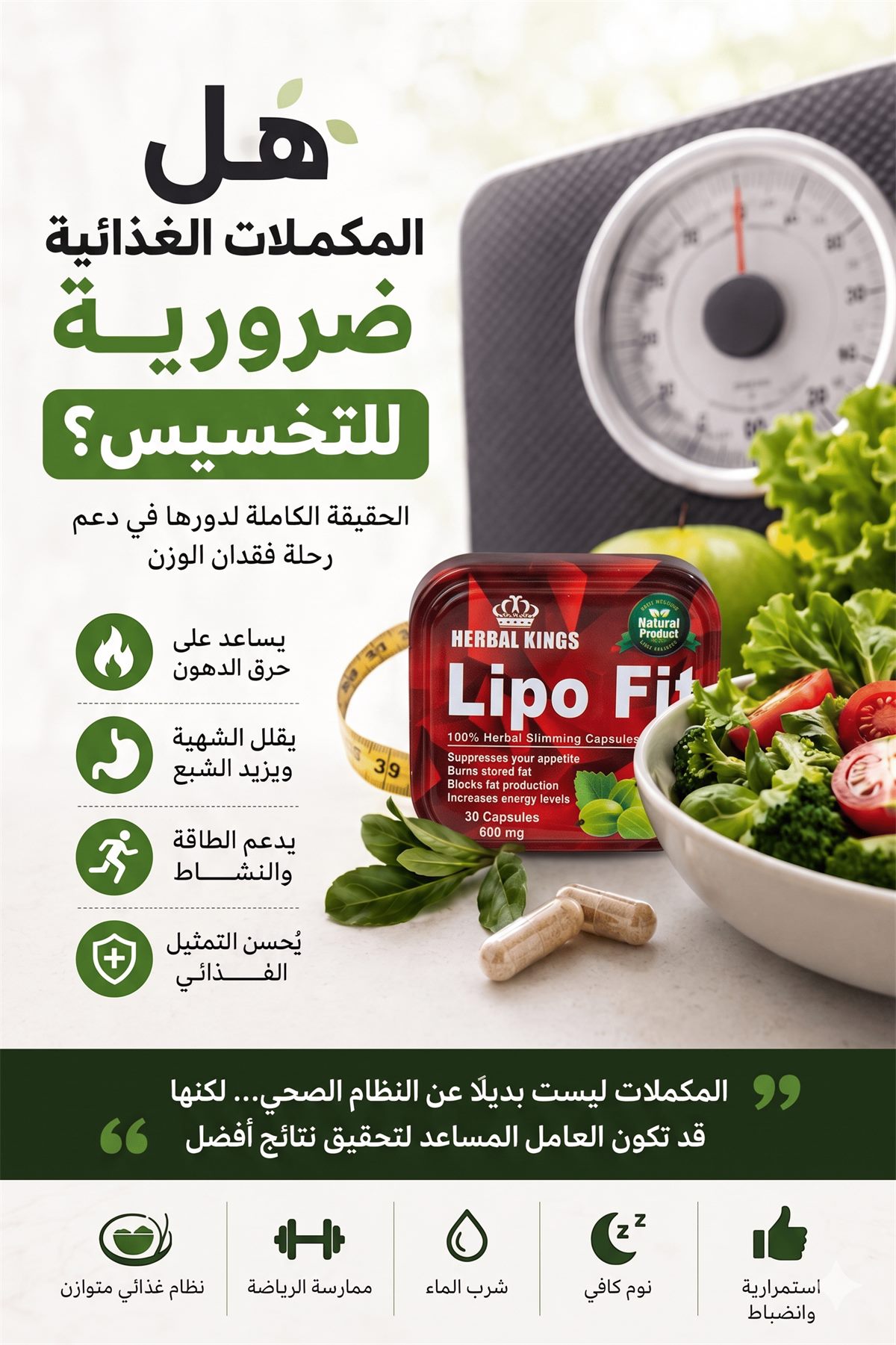 هل المكملات الغذائية ضرورية للتخسيس؟