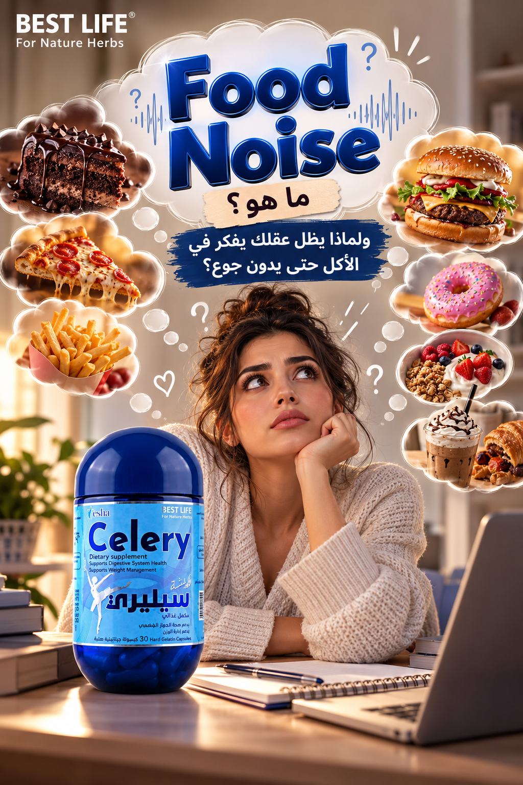 ما هو Food Noise؟ أسباب التفكير المستمر في الأكل بدون جوع وطرق التعامل معه